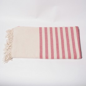 Fouta in cotone rosso