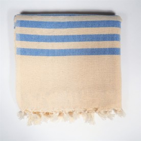 Fouta in cotone acqua marina